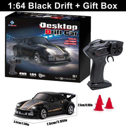1/64 2.4G High Speed Drift Rc Car  Remote Control Car Four Wheel Drive Radio Controlled Mini RTR Racing Model Boy Toy Gift
