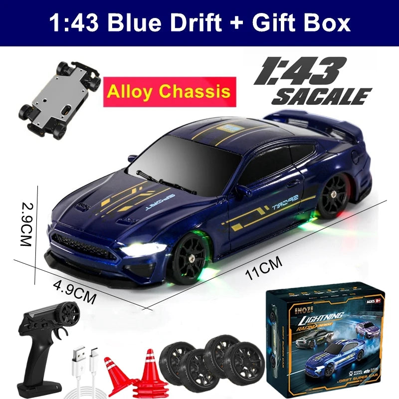 1/64 2.4G High Speed Drift Rc Car  Remote Control Car Four Wheel Drive Radio Controlled Mini RTR Racing Model Boy Toy Gift