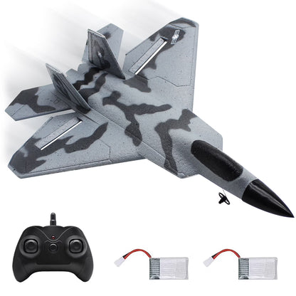 Remote Control Planes for Adults with 2 Batteries, F22 Raptor RC Airplanes for Kids 14+
