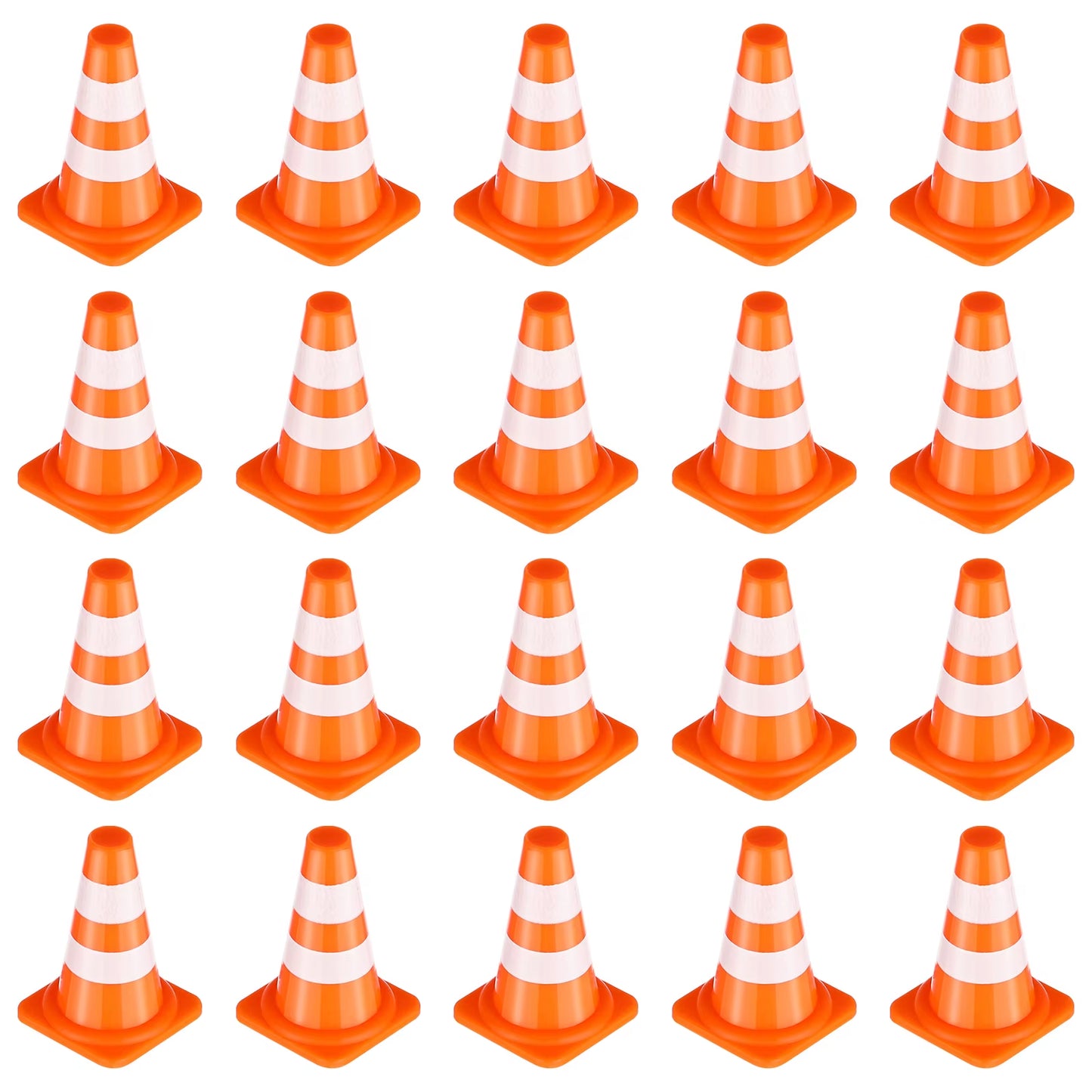 30Pcs Mini Traffic Cones Road Street Signs Children'S Mini Toys Traffic Barricade Children'S Mini Toys Construction