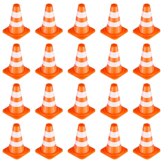 30Pcs Mini Traffic Cones Road Street Signs Children'S Mini Toys Traffic Barricade Children'S Mini Toys Construction