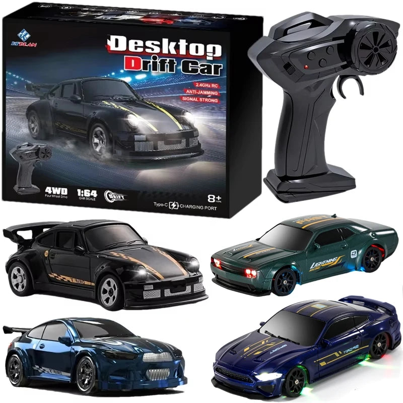 1/64 2.4G High Speed Drift Rc Car  Remote Control Car Four Wheel Drive Radio Controlled Mini RTR Racing Model Boy Toy Gift