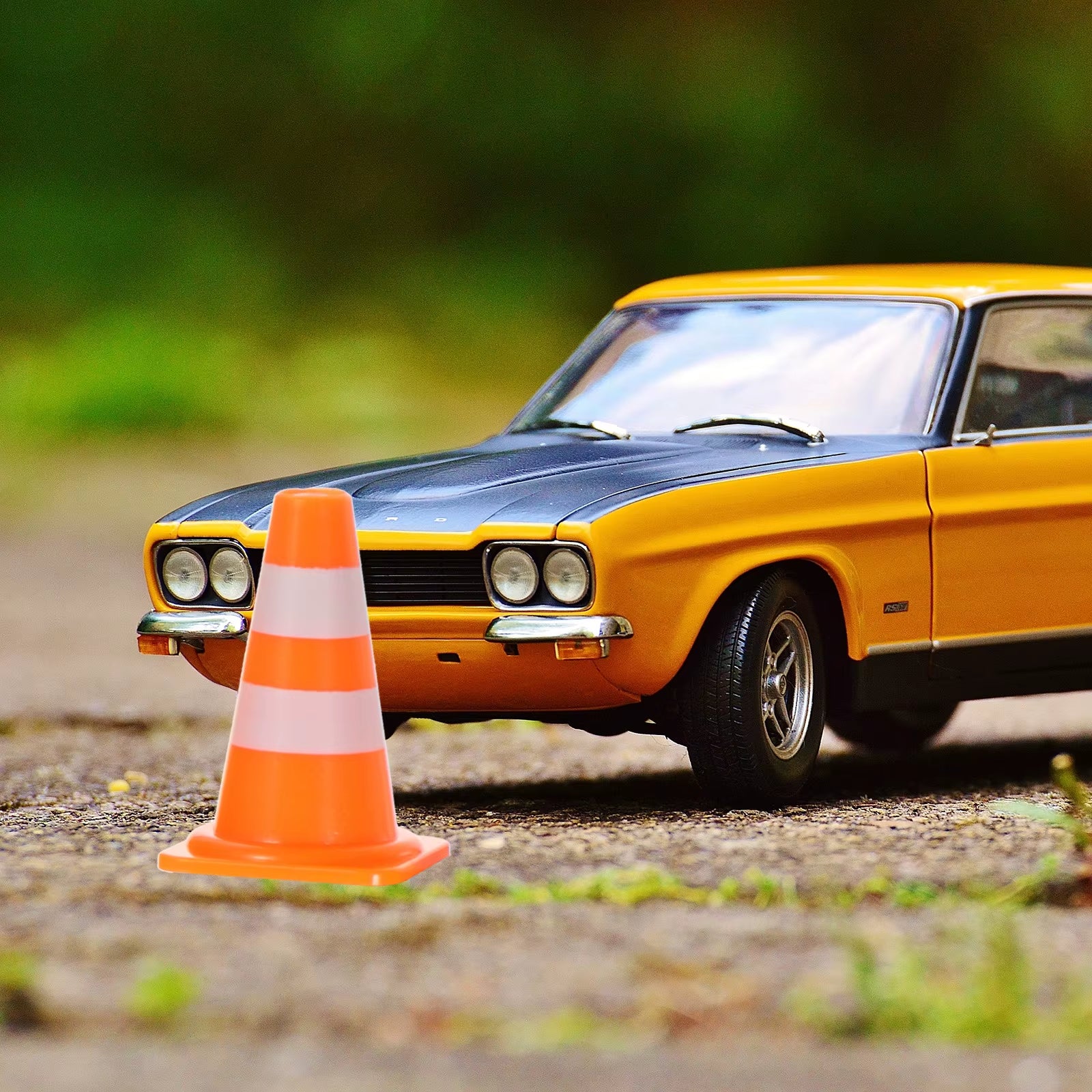 30Pcs Mini Traffic Cones Road Street Signs Children'S Mini Toys Traffic Barricade Children'S Mini Toys Construction