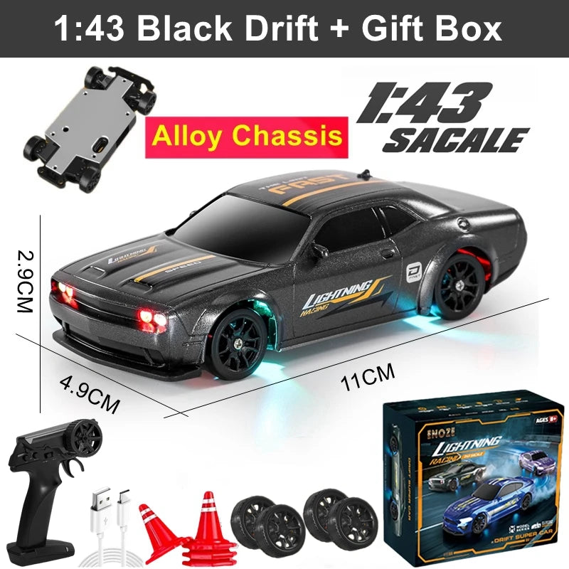 1/64 2.4G High Speed Drift Rc Car  Remote Control Car Four Wheel Drive Radio Controlled Mini RTR Racing Model Boy Toy Gift